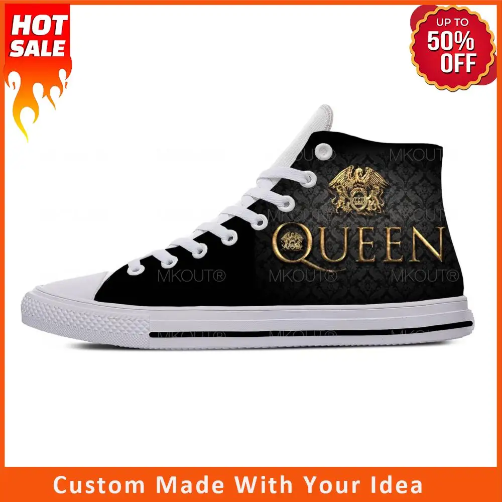 

Кроссовки Queen женские/мужские дышащие с высоким берцем и 3D принтом