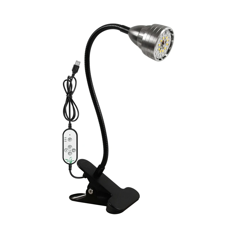 

LICG LED Grow Light For Indoor Plants,Full Spectrum Desk Clip Plant Light For Seedling Blooming Adjustable