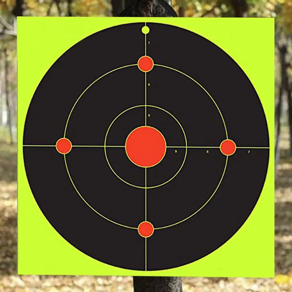 

50pcs Aim Hunt Training Target Papers Aim Hunt Training Target Practice Sticker Target Shooting Accessories Paper Self-adhesive