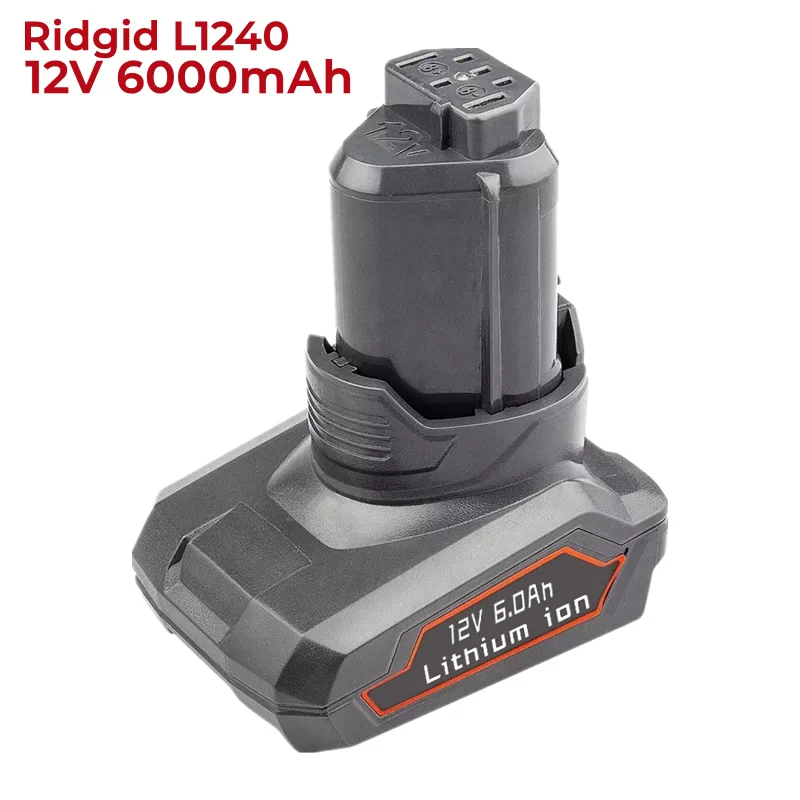 Сменная литиевая батарея L1240 12 в 6000 мАч для Ridgid 12 В R82007 R82009 R82048 R82049 R82059, беспроводные электроинструменты