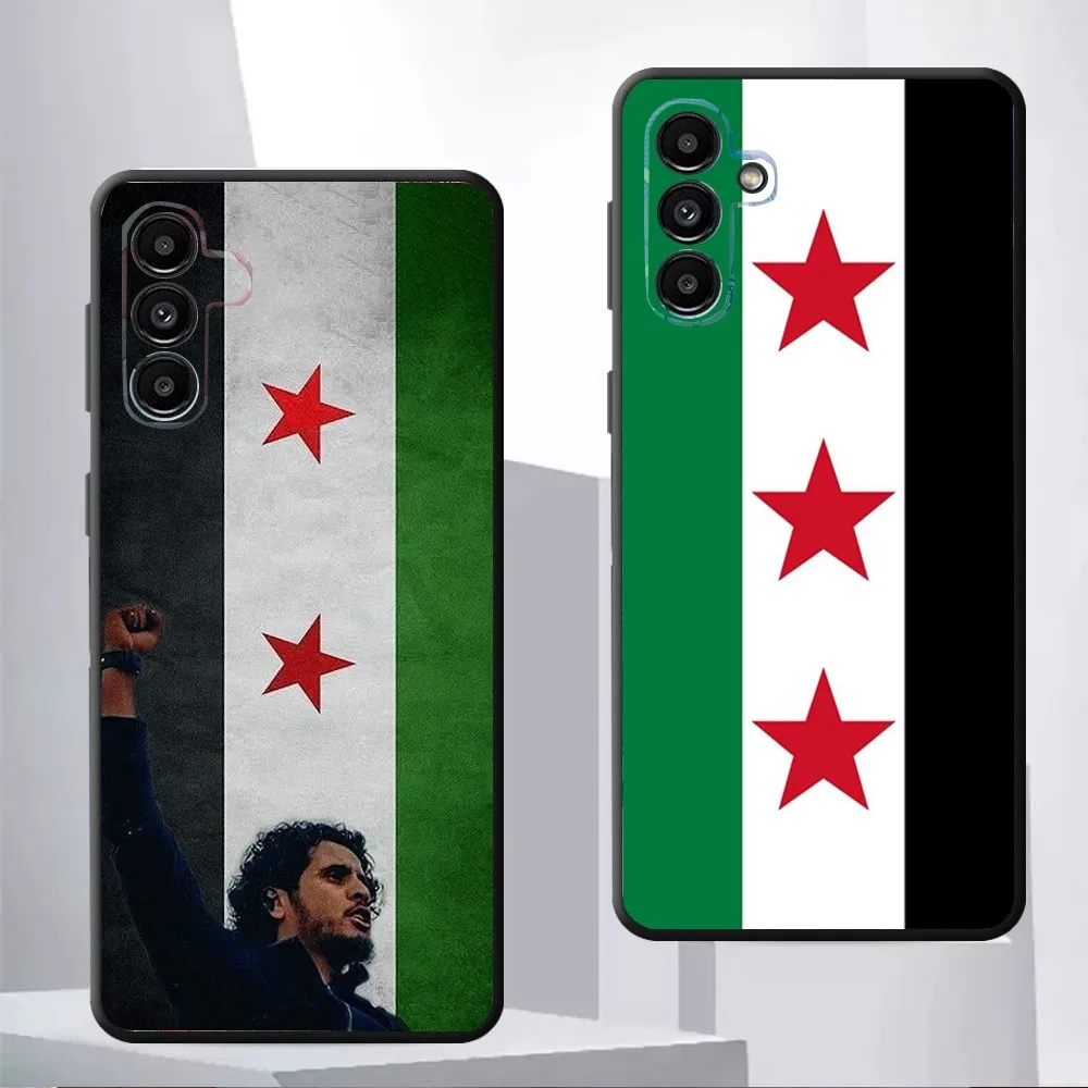 Чехол для телефона с флагом Сирии Samsung Galaxy A13 A21s A22 A31 A32 A52 A53 A71 A80 A91 черный мягкий