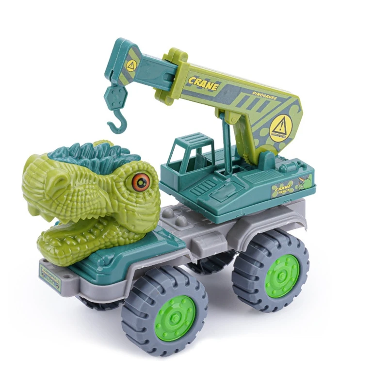 

Interactive Dinosaur Truck Educational Set Toys Outdoor Games Friction Powered Vehicle Mixer/Dumper/Crane/Excavator