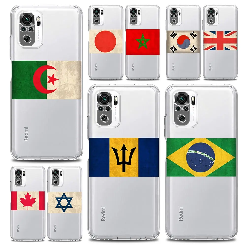 

Flag Israel National Japan Phone Case For Xiaomi Redmi Note 12 Plus 10C 10 11 9 8 Pro 9S 7 8T 9T 9A 9C 5G Soft TPU Clear Cover