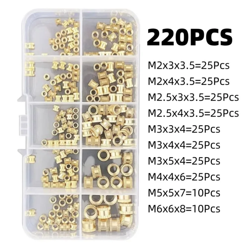 

Латунные нагревательные гайки M2 M2.5 M3 M4 M5 M6 для 3D печати