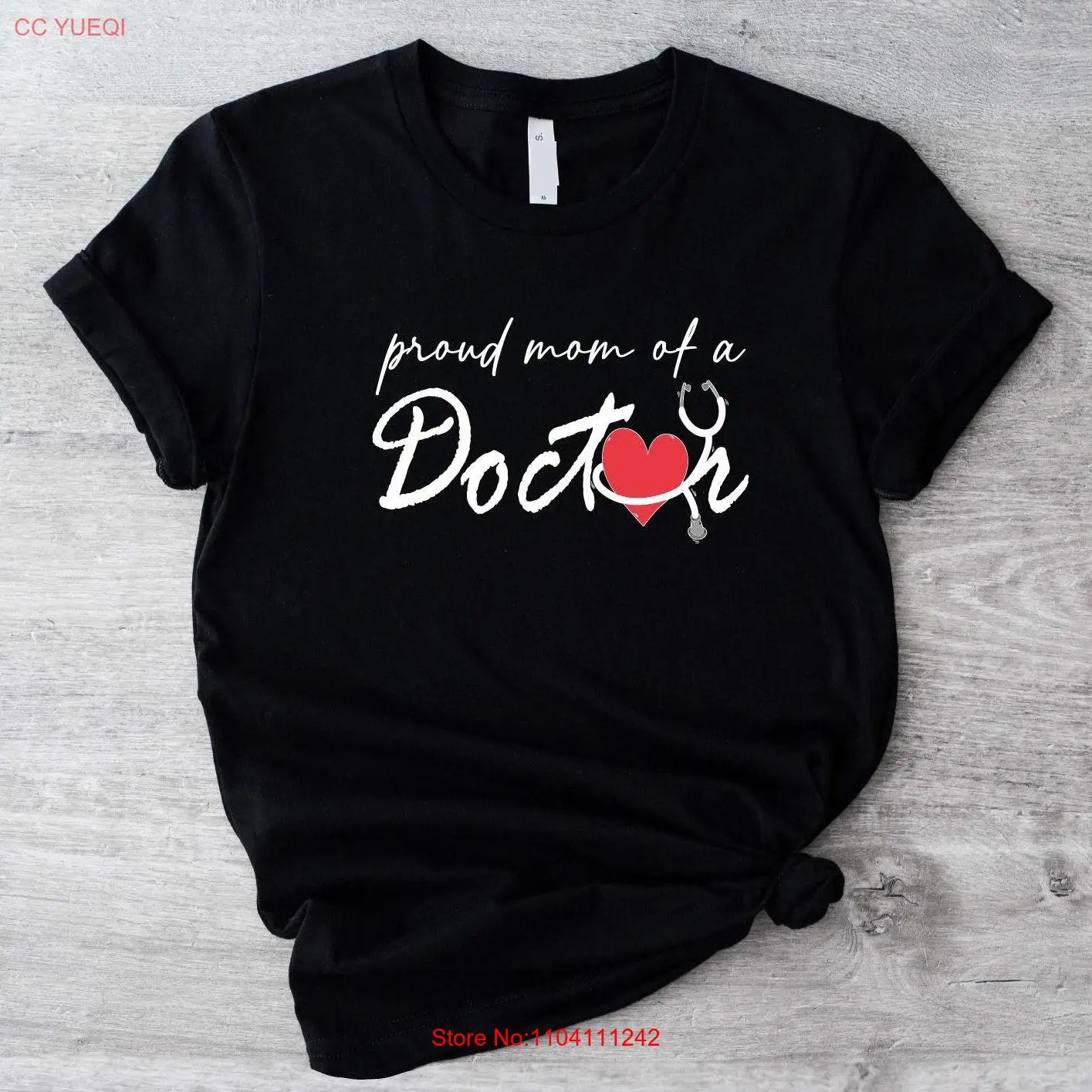 Футболка Гордая мама доктора для родителей милый забавный стетоскоп медицинская