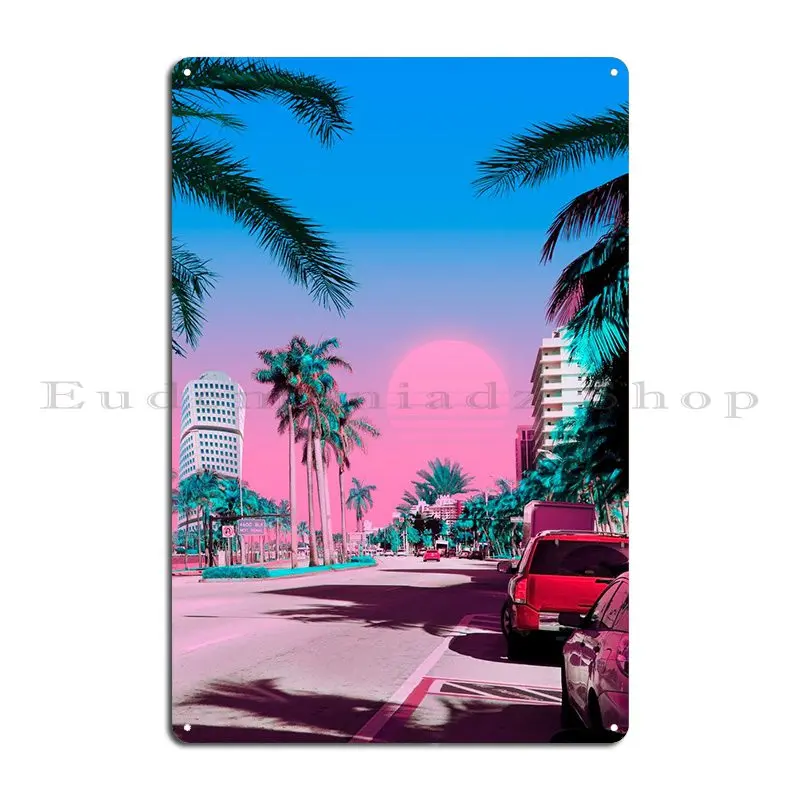 

Металлический плакат Miami Vice