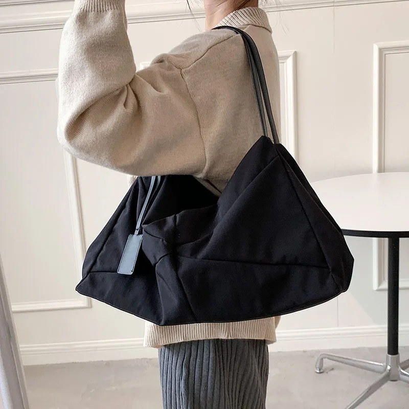 

2023 модные вместительные женские сумки на плечо, роскошная дизайнерская холщовая сумка-шоппер, женская брендовая сумка для покупок