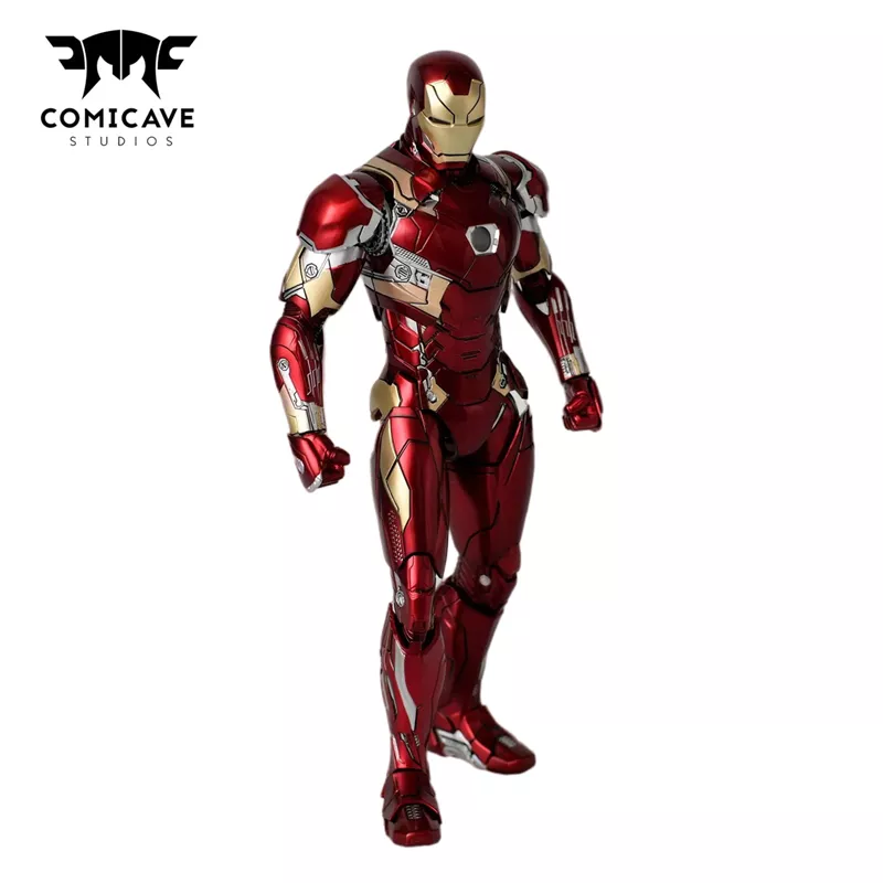 Comicave-Luz Led de Metal de aleación de Iron Man, Mk21, Mark40, Mk25, Mk33, Mk38, Mk50, Mk42, Mk43, Marvel Legends, Tony Stark, modelo de figura de acción