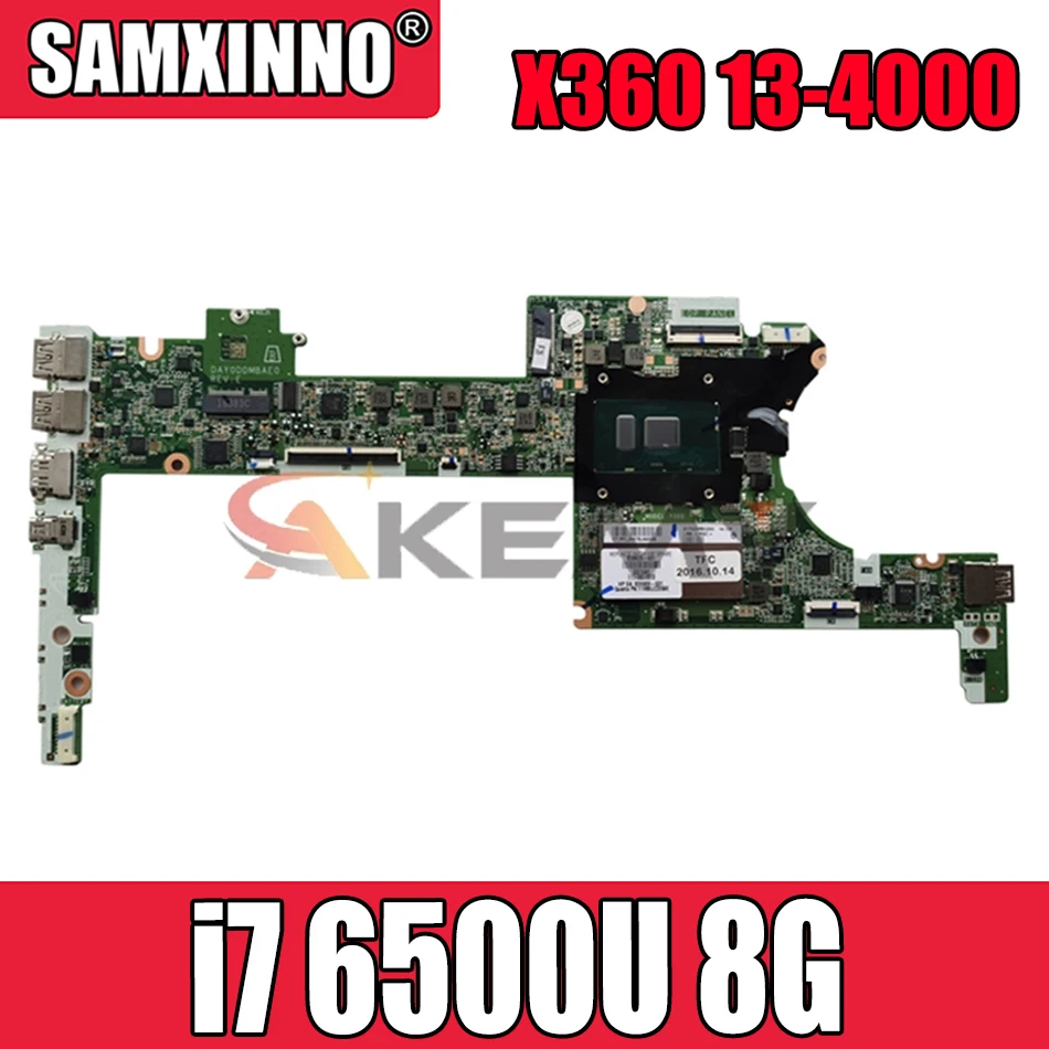

Материнская плата DAY0DDMBAE0 для ноутбука HP Specter X360 13-4000 G2 13-4100 13-4102TU 828825-601,828825-501 i7 6500U 8G 100%