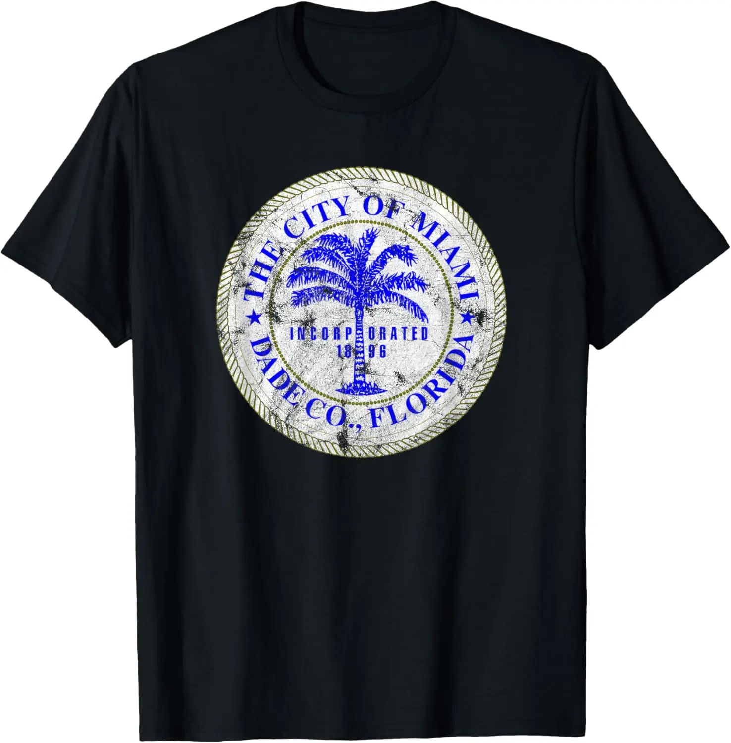 Футболка Майами Флорида City Seal State Home Pride Dade County