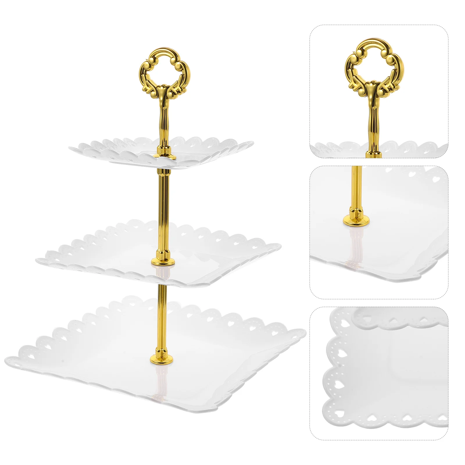 

Stand Tray Serving Cupcake Cake Platter Wedding Appetizer Plates Tier Dessert Snack Candy Nut Bowl Pastry Snacks Rustic Plate