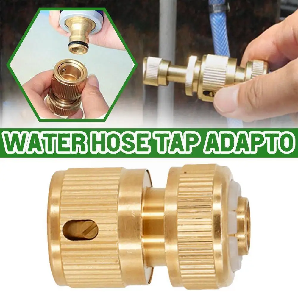 

1/2" Aluminum Alloy Quick Connector For 16mm Hose Garden Irrigation Watering Quick Couplin Water Gun Faucet Adapter I6u7