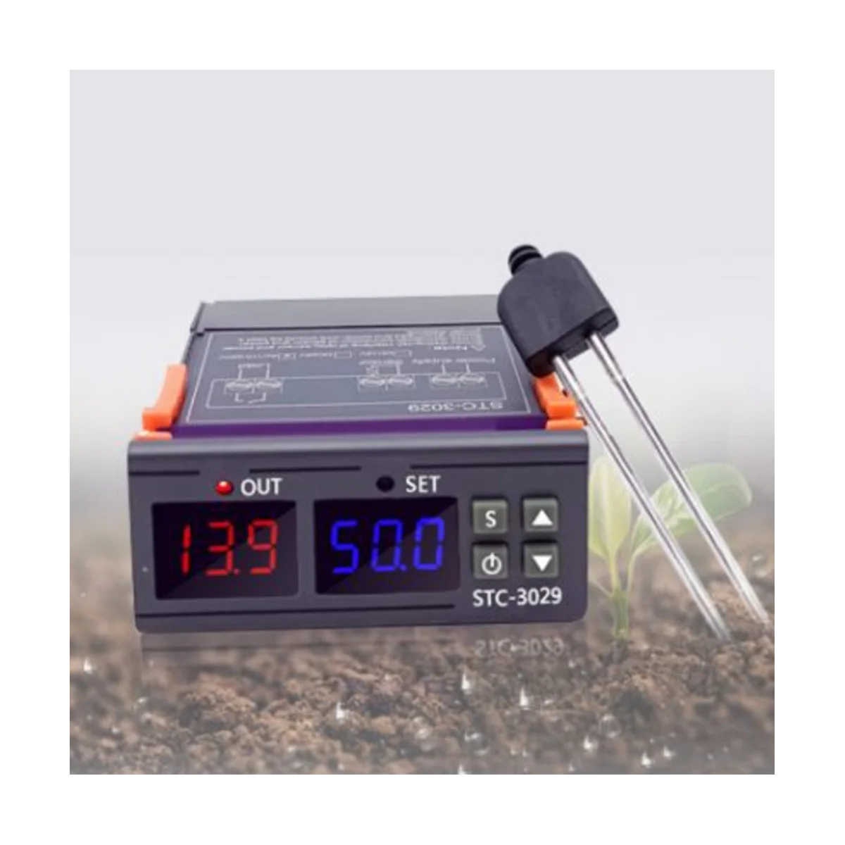 

STC-3029 Moisture Controller Soil Moisture Sensor Module Soil Moisture Tester for Gardening Plants Farming AC110-220V