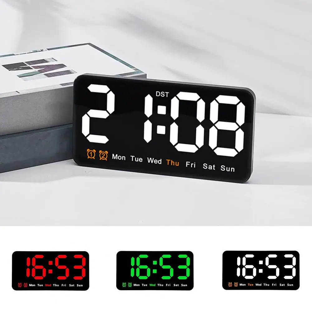 Электронные настольные часы декоративные Светящиеся Настенные с функцией