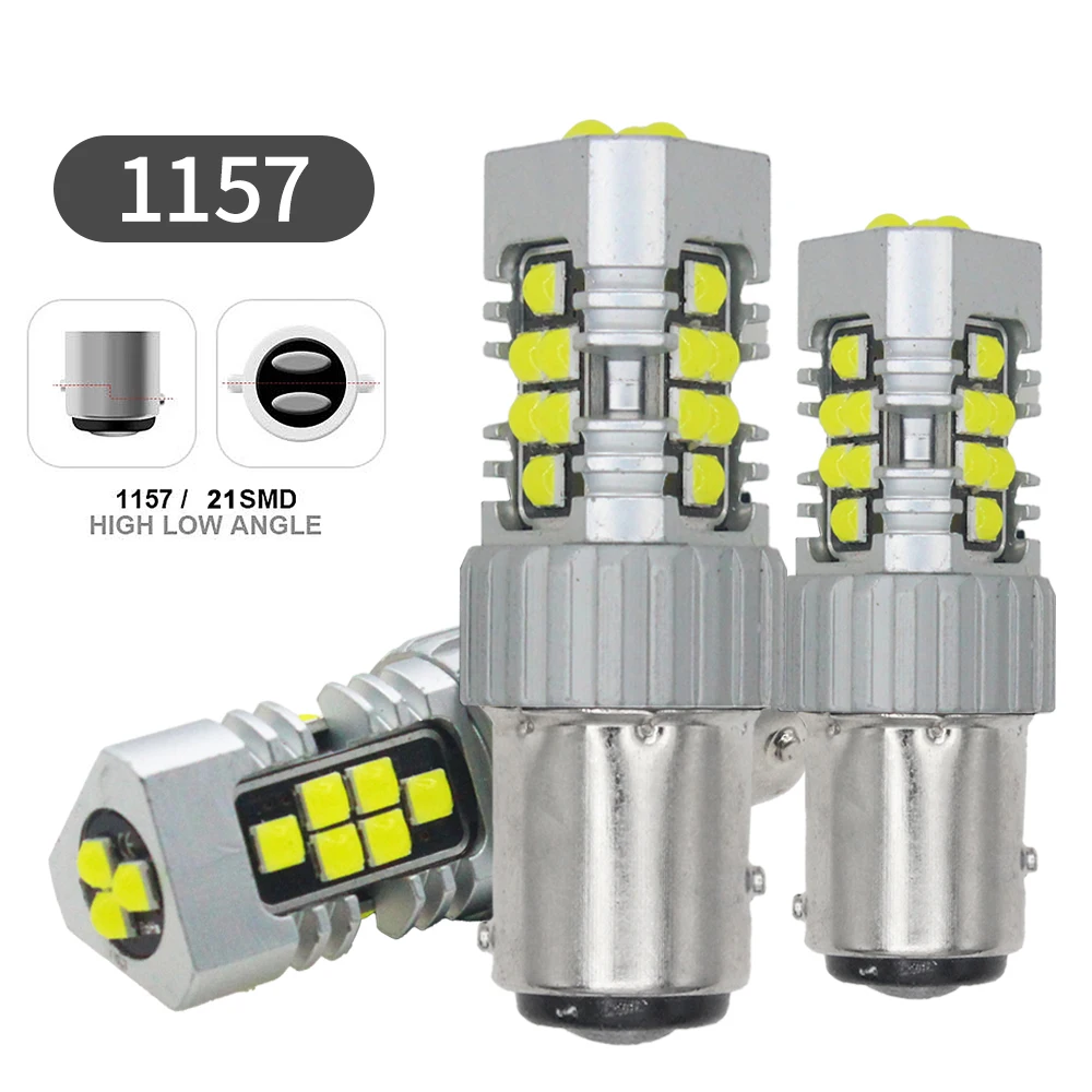 Комплект Из 2 Автомобильных Сигнальных Ламп Canbus 1156 P21W BA15S 3030 21SMD Задний Фонарь