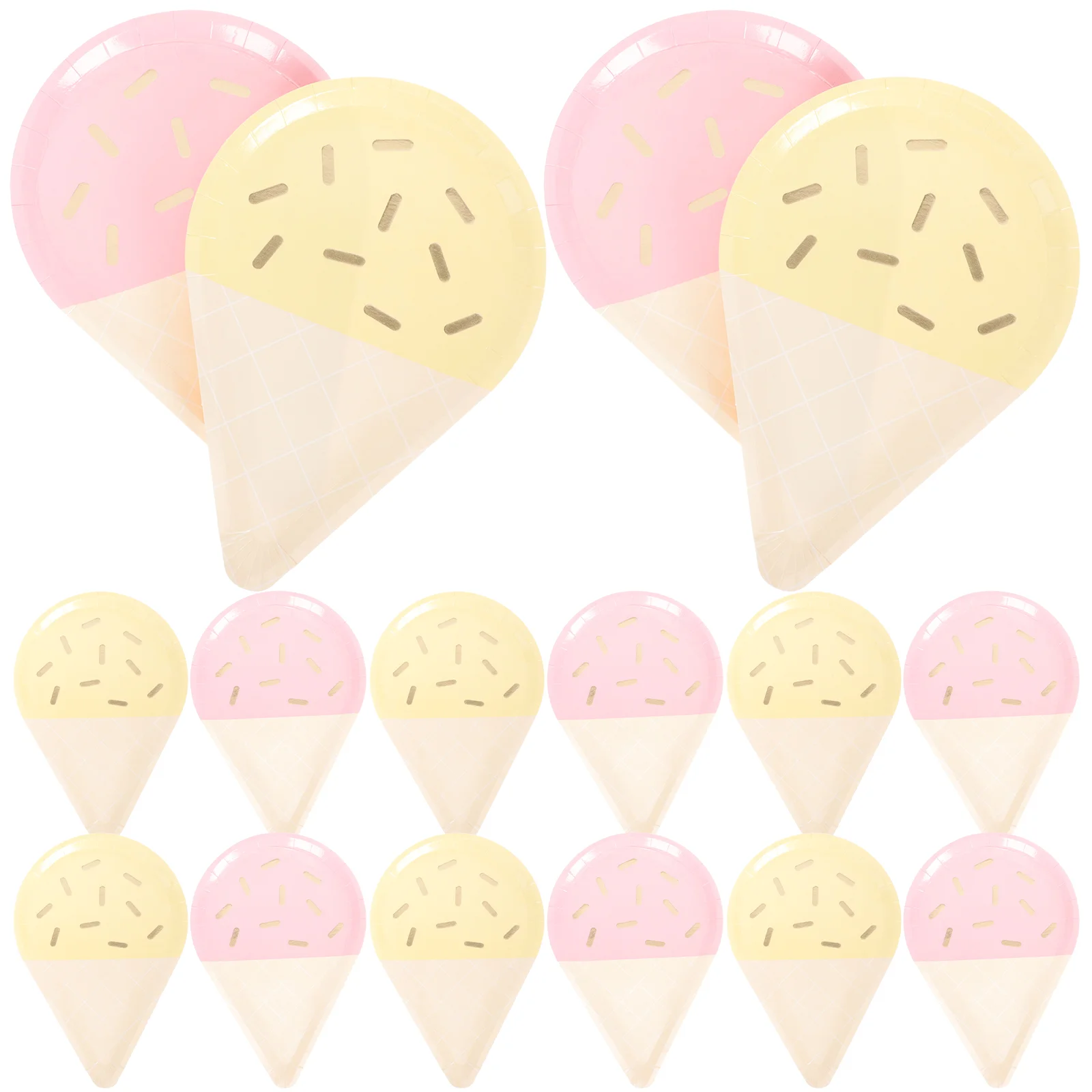 

Ice Cream Party Plates Summer Birthday Supplies Paper Dessert Pastel Napkins Decorations Plate