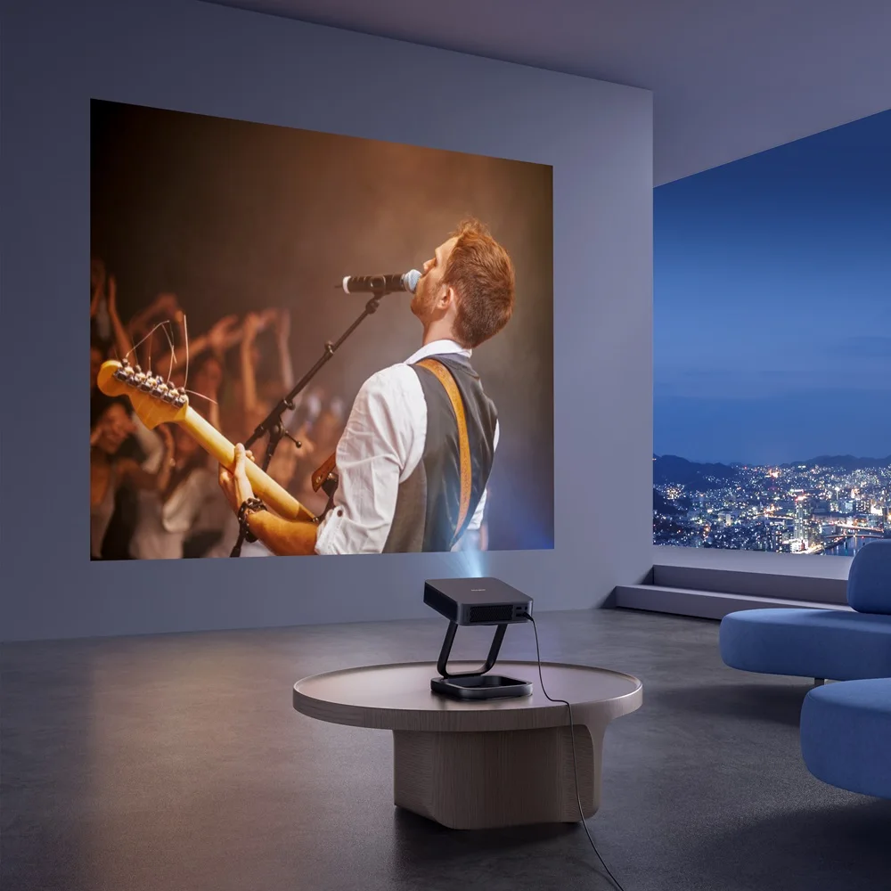 Первый в мире лазерный проектор Google TV Dangbei Atom Mini Portable 1200 ISO DLP-проектор ALPD Laser 1080 4K