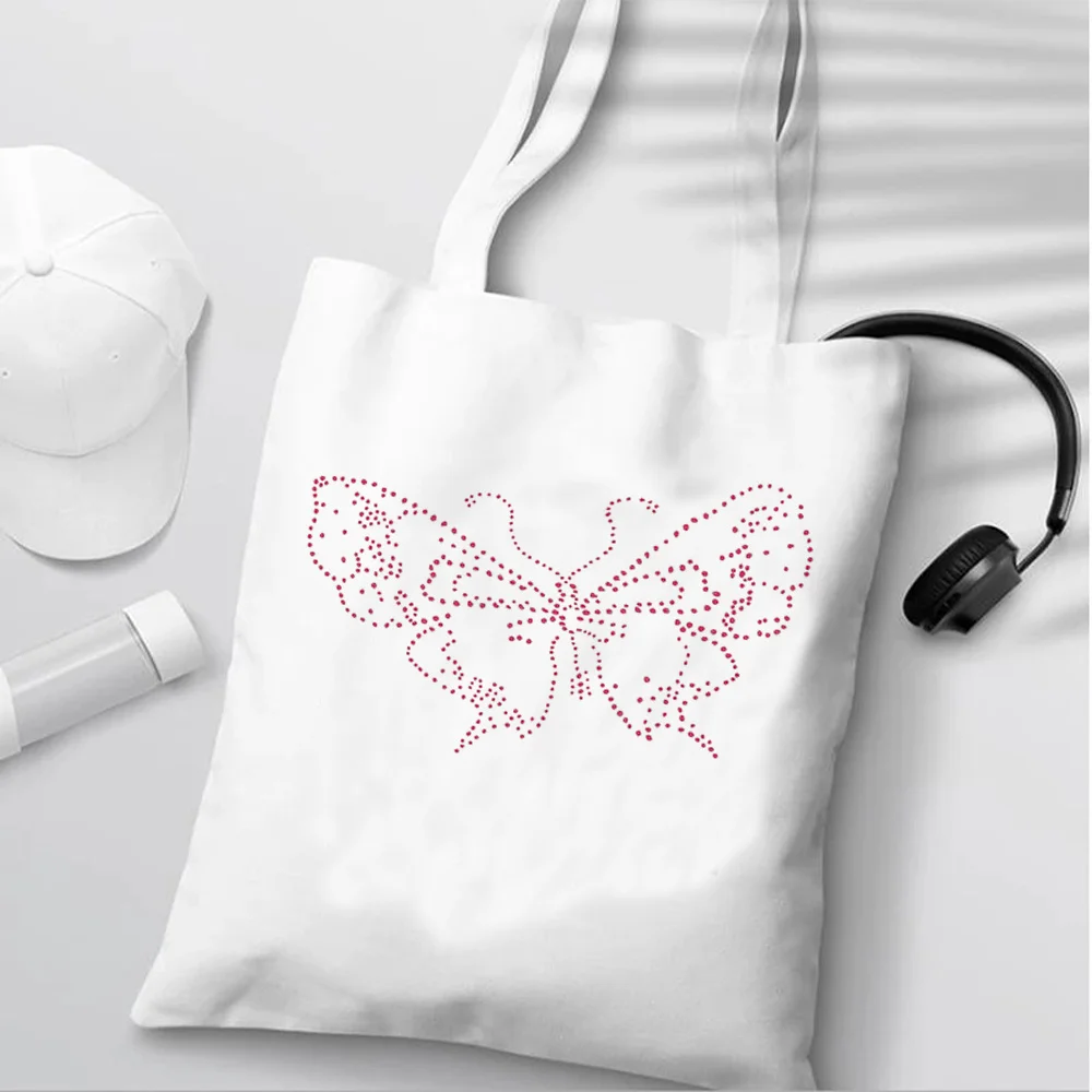 

Butterfly 90s aesthetic shopping bag shopper jute bag canvas bolsa grocery recycle bag bag bolsa compra shoping grab