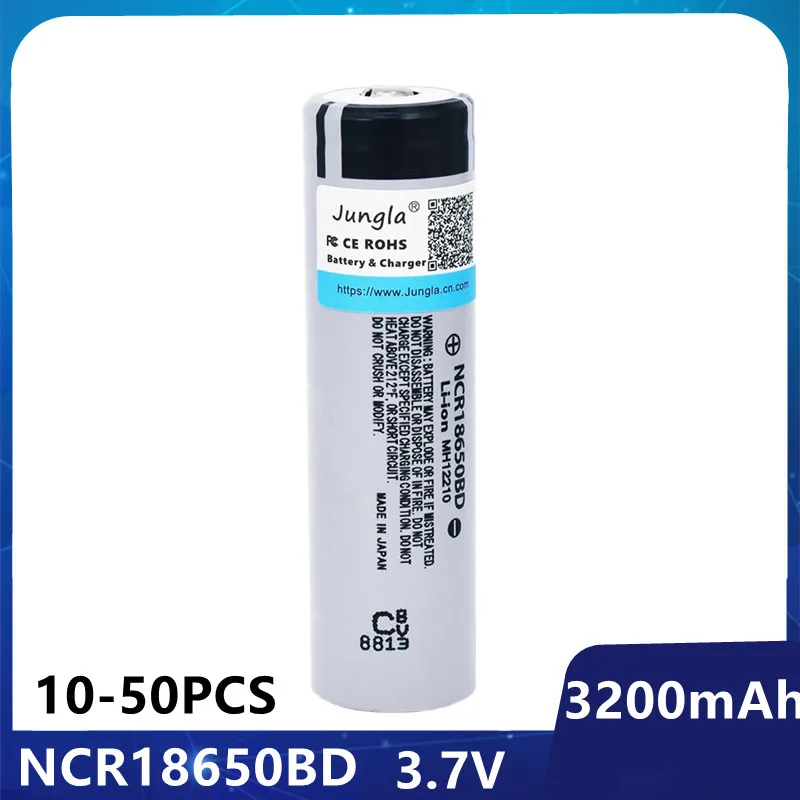

10-50PCS Nieuwste Originele NCR18650BD 3.7V 3200Mah 18650 Lithium Oplaadbare Batterij Ncr 18650BD Voor Laptop Zaklamp Cellen