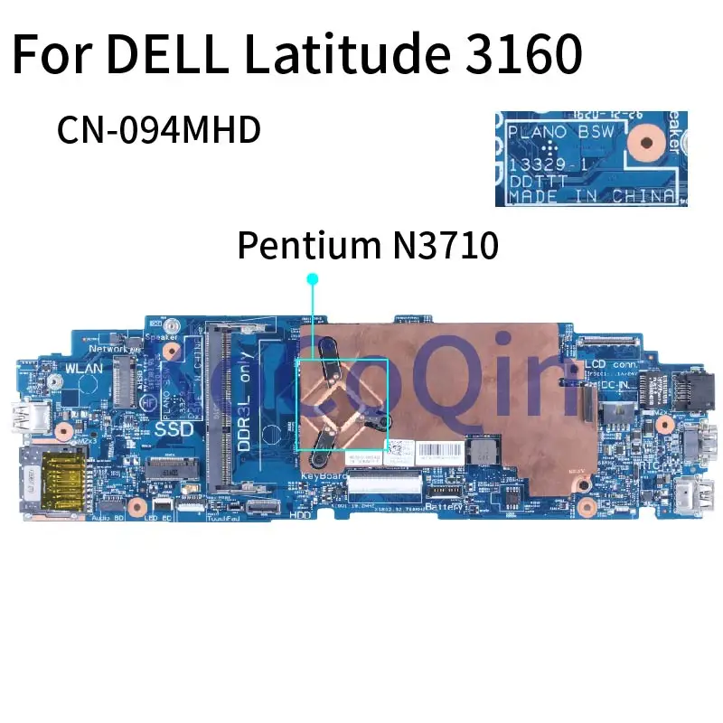 Материнская плата для ноутбука DELL Latitude 3160 Pentium N3710 материнская плата для ноутбука 13329-1 SR2KL DDR3