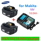 100% BL1860 перезаряжаемая батарея 18 в 18000 мАч литий-ионная для Makita 18 В батарея BL1840 BL1850 BL1830 BL1860B LXT 400 + зарядное устройство