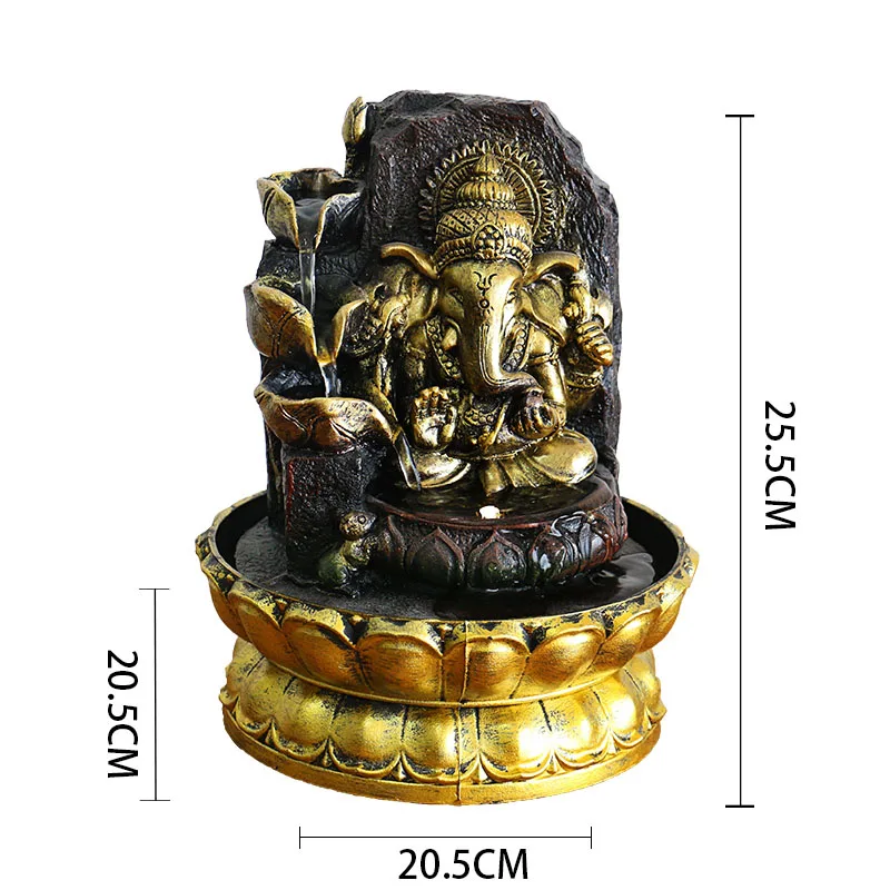 Индуистский фэн-шуй светодиодный водный фонтан украшение для дома