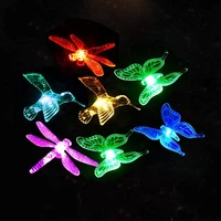 led solar lamp outdoor bird butterfly dragonfly lights stake lights color changing lights solar led lights for outdoor garden