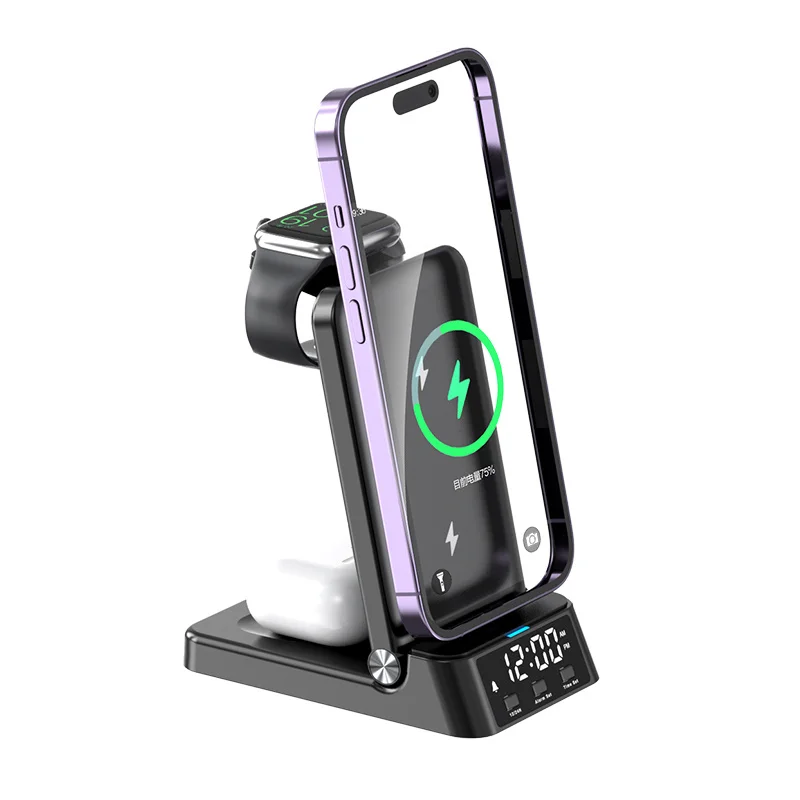 

15W Foldable Wireless Charger Stand Pad Fast Charging For IPhone 14 13 12 11 XS XR 8 Samsung S21 S20 S8 Huawei Qucik Charger