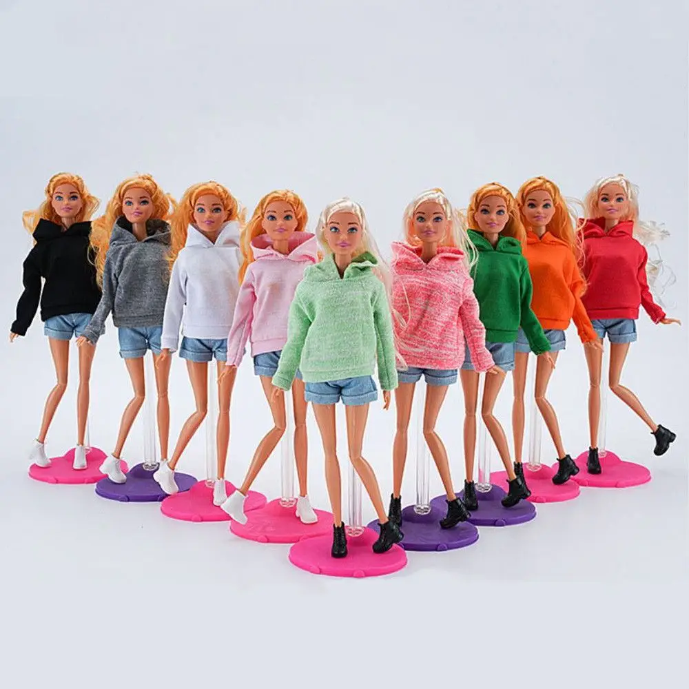 

11.5" Fashion Doll Hoodies Doll Sweater Clothes for 30cm Doll Casual Wears 1/6 Dolls Sport Tops Party Clothes Accessories Toys