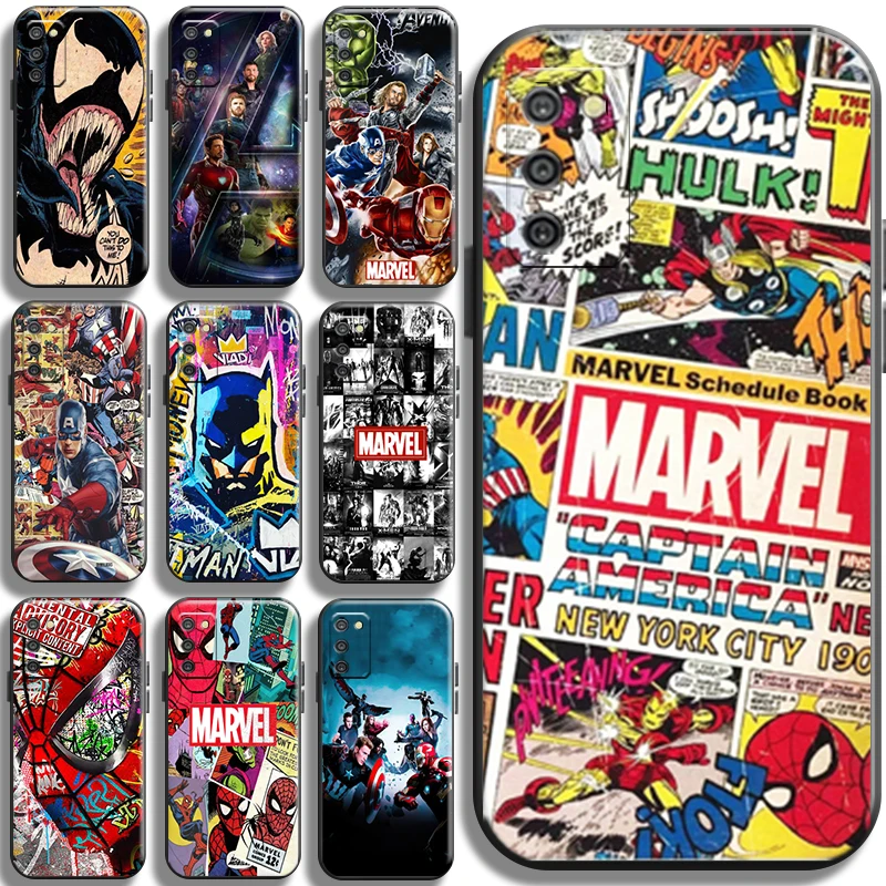 

Marvel Avengers Comics For Samsung Galaxy A02 A02S Phone Case Cover Carcasa Full Protection Cases Shockproof Shell Coque Back