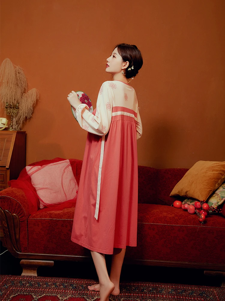 National Style Home Wear Autumn and Winter Medium Thick Cotton the Male Phoenix Pursui Embroidery Ancient Style Pajamas