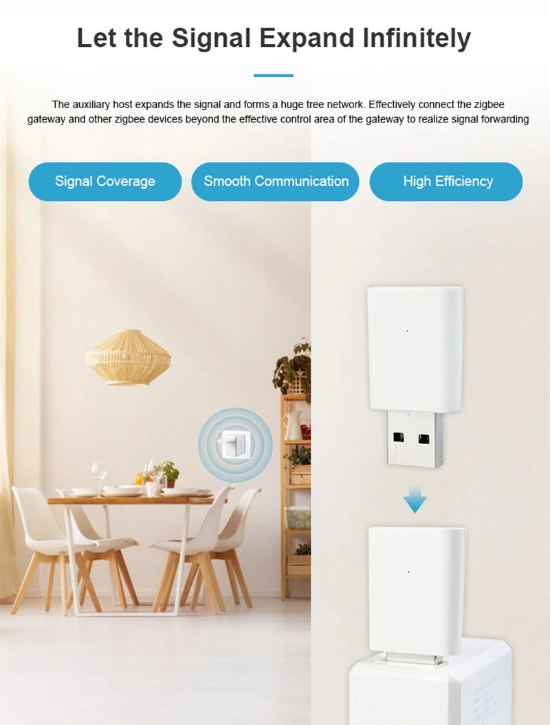 Tuya ZigBee усилитель сигнала ретранслятор расширитель диапазона через Smart Life ZigBee2MQTT