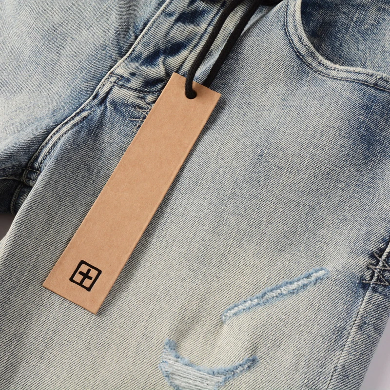 Светлая серия KSUBI High Street Повседневные брюки-карандаш в стиле хип-хоп для мужчин и