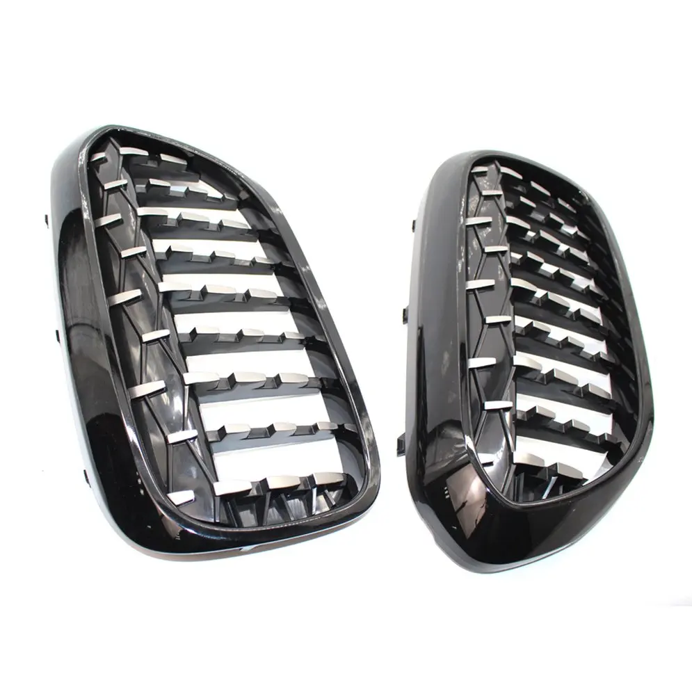 

Bright Black Meteor Car Mesh Grills For G30 G38 525i 528i 530i 540i 2017-2020