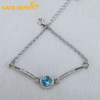 sace gems luxury gemstone bracelet for women 100 925 sterling silver topaz for women wedding party fine jewelry holiday gift