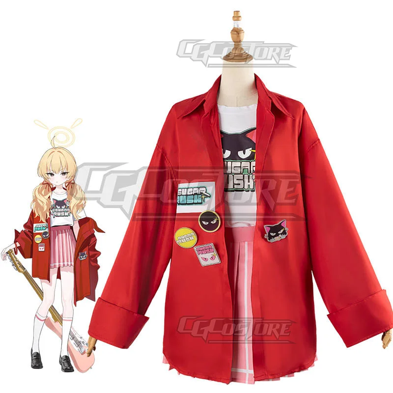 Синий архив Ibaraki Yoshimi Косплей Костюм Аниме Платья Рождество Хэллоуин Бесплатная