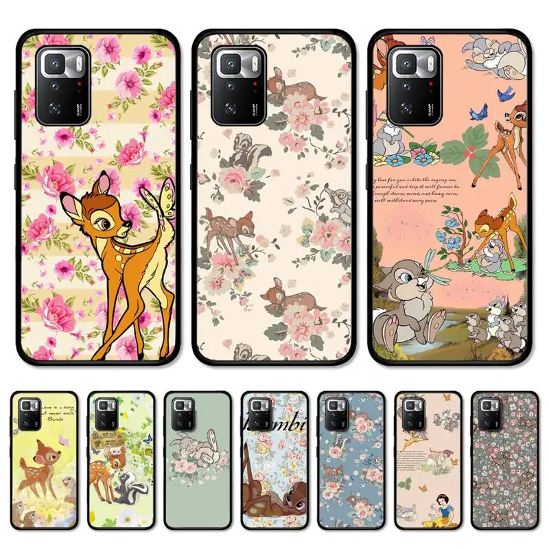 

Disney Cartoon Bambi Phone Case for Redmi Note 8 7 9 4 6 pro max T X 5A 3 10 lite pro