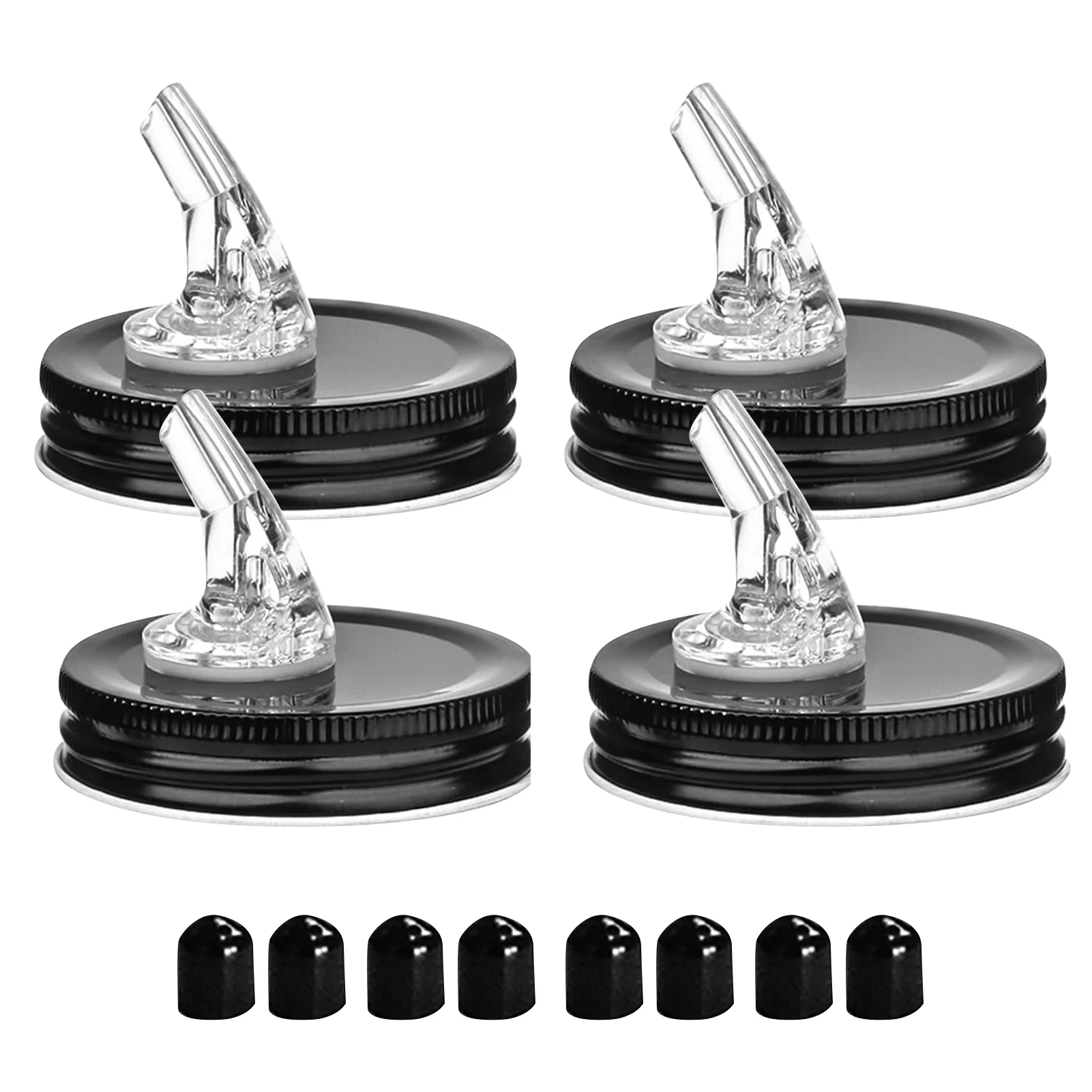 

4 шт., банки для жидкости с 8 крышками, 70 мм