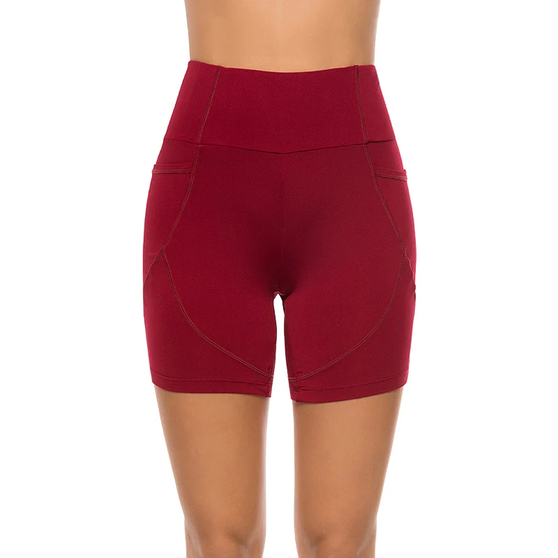 

Новые модные Лоскутные женские облегающие повседневные однотонные короткие женские леггинсы с карманами и высокой талией