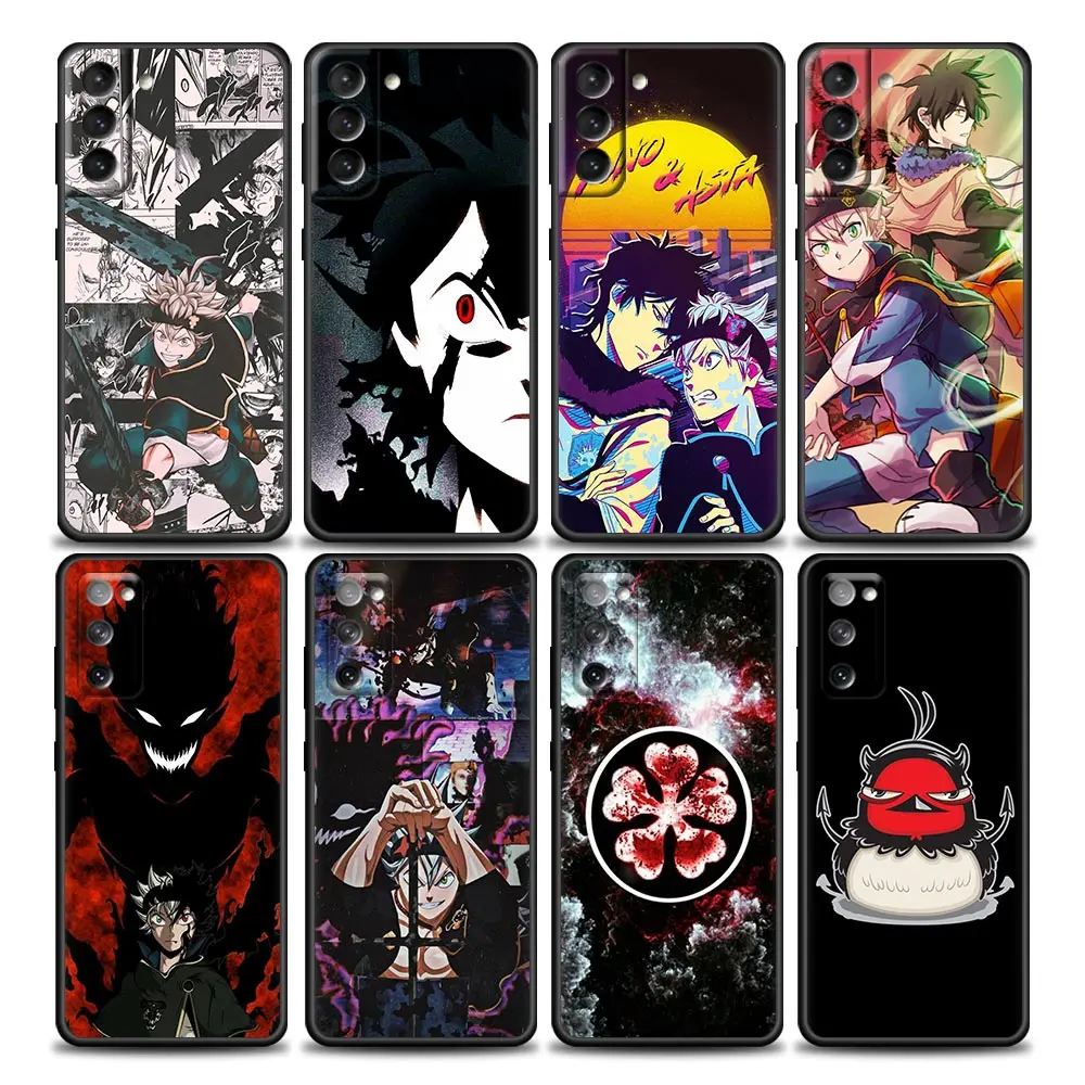 

Manga Anime Black Clover Phone Case for Samsung Galaxy S7 S8 S9 S10e S21 S20 Fe Plus Ultra 5G Soft Silicone