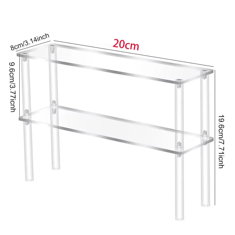 

Прозрачная вертикальная подставка из акрила 1-4 уровней