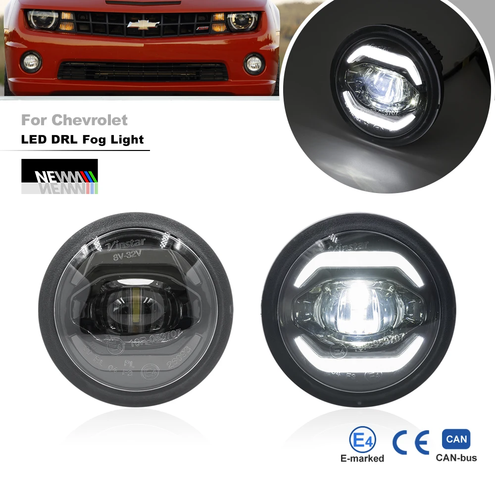 

2 шт., светодиодные противотуманные фары для Chevrolet Chevy Camaro 2010-2013 OEM:15839896