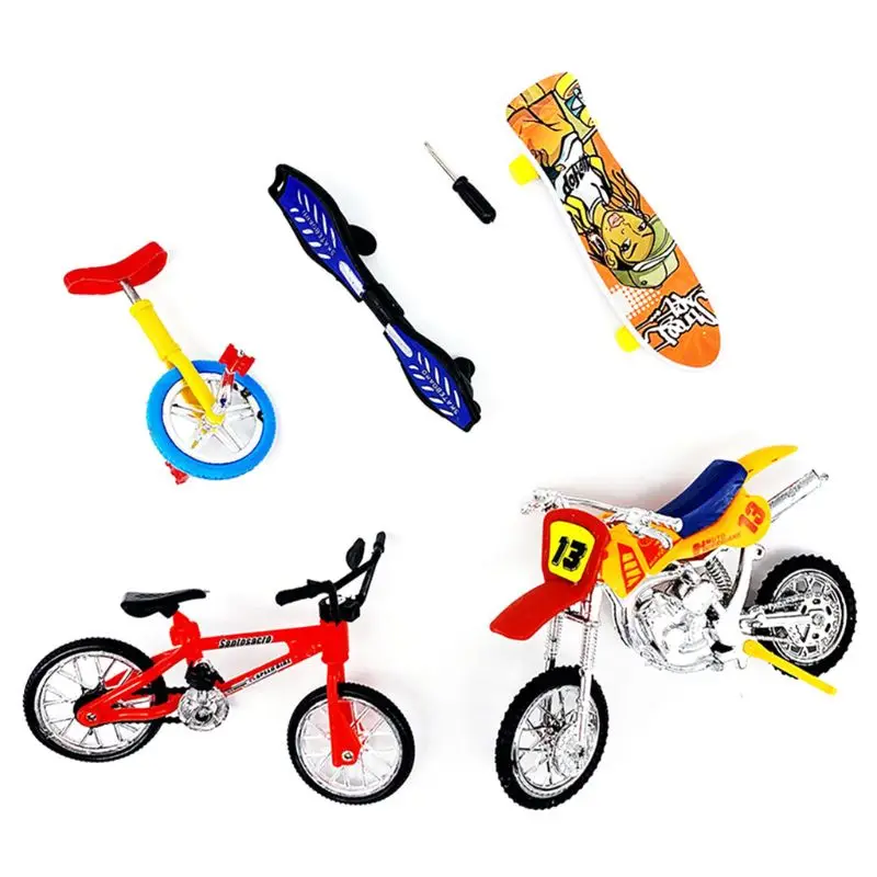 

Mini Finger Bicycle Motorcycle Set Bike Fingerboard DIY Creative Game Skateboard