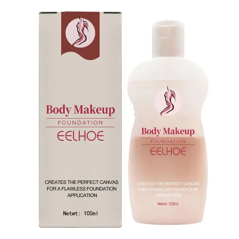 

Sdotter Leg Makeup 100ml Black Skin Foundation Liquid Concealer Body Lotion Waterproof Leg & Body Makeup Sun Damage Repair A