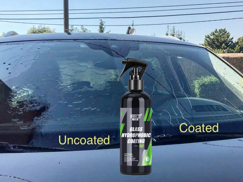S2 Water Repellent Spray Anti Rain Coating Windshield Nano Hydrophobic Protection Coating Safe Driving Clear Vision Car care