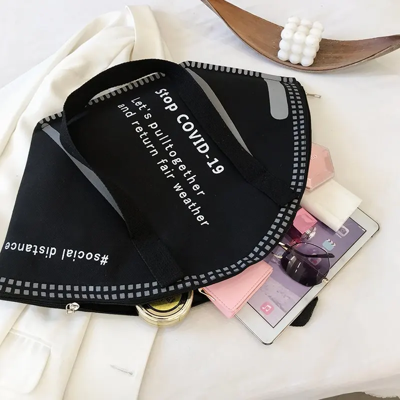 Сумка-тоут женская с ремешком на плечо модная сумочка-маска для покупок