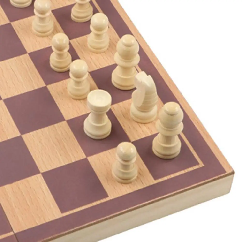 Складная портативная деревянная магнитная складная шахматная доска шахматный