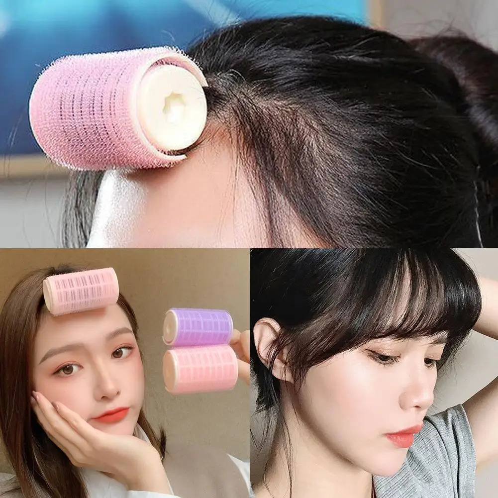 

1/2pcs Hair Rollers Bang Roll Curler Hair Curler Plastic Styling Tool Beauty Girl Hair Self-adhesive Tool Hairdressing Curl T7k6