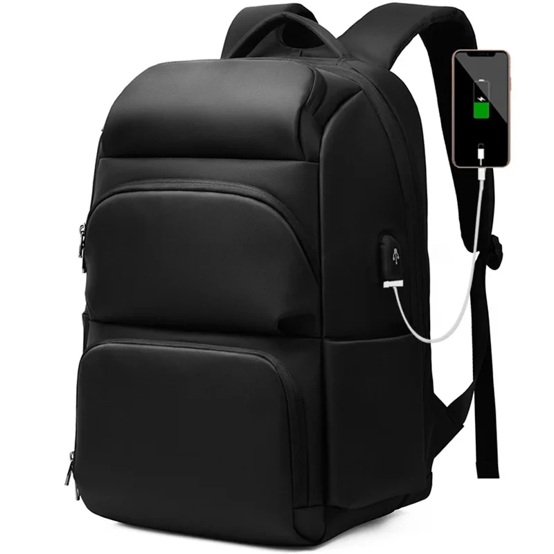 

Повседневный мужской рюкзак с защитой от кражи, многофункциональная вместительная уличная Дорожная сумка из ткани Оксфорд с USB-разъемом для компьютера, студентов