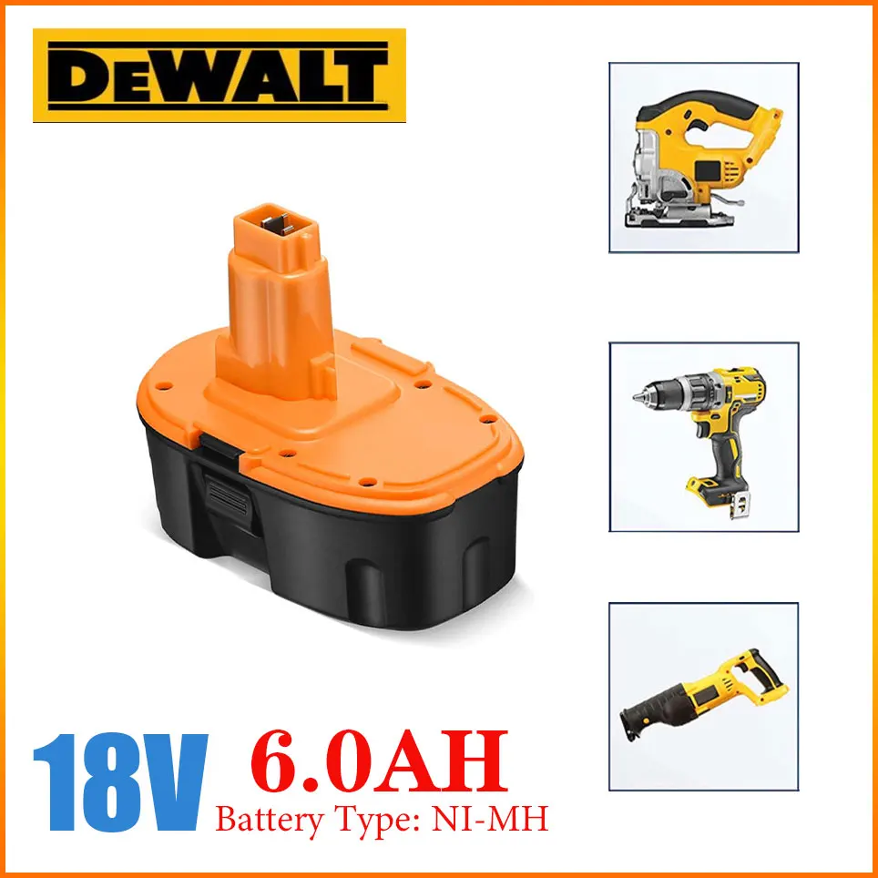 

Dewalt Original 18V 6000mAh Ni-MH Power Tool for Dewalt DC9096 DE9039 DE9095 DW9098 DE9503 DW9096 Replacement Battery L30